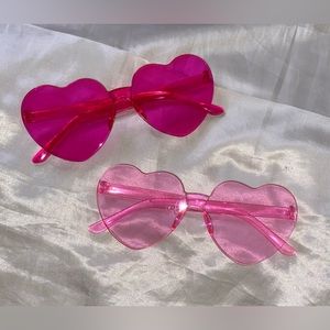 Pink Heart Sunglasses